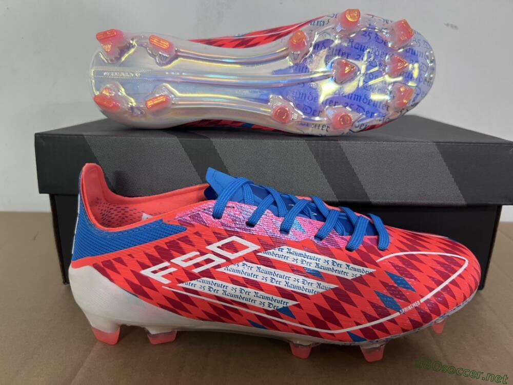 Men's Adidas F50 Elite FG Football Boots - Red/White/Blue
