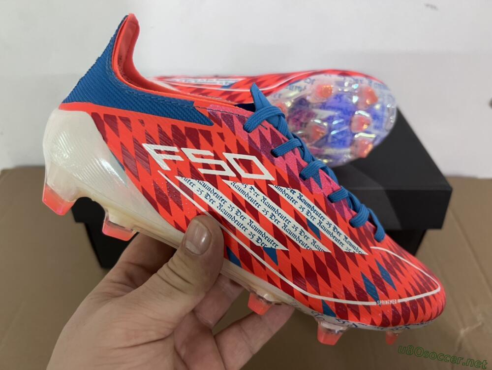 Men's Adidas F50 Elite FG Football Boots - Red/White/Blue