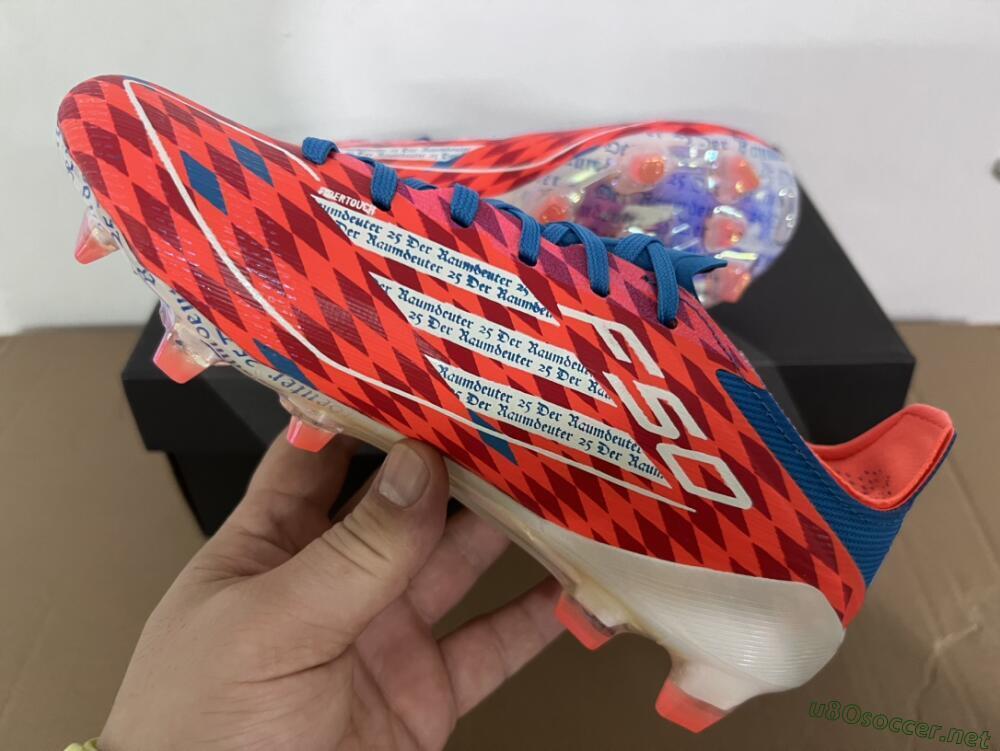 Men's Adidas F50 Elite FG Football Boots - Red/White/Blue