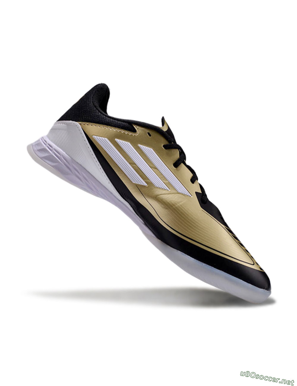 Unisex Adidas F50 Elite Messi IC Football Shoes - Gold/White/Black 4