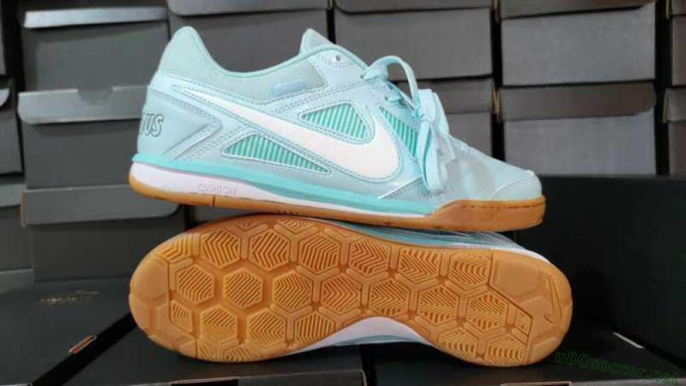Men's Supreme x Nike SB Gato IC Football Shoes - Jade/White/Brown