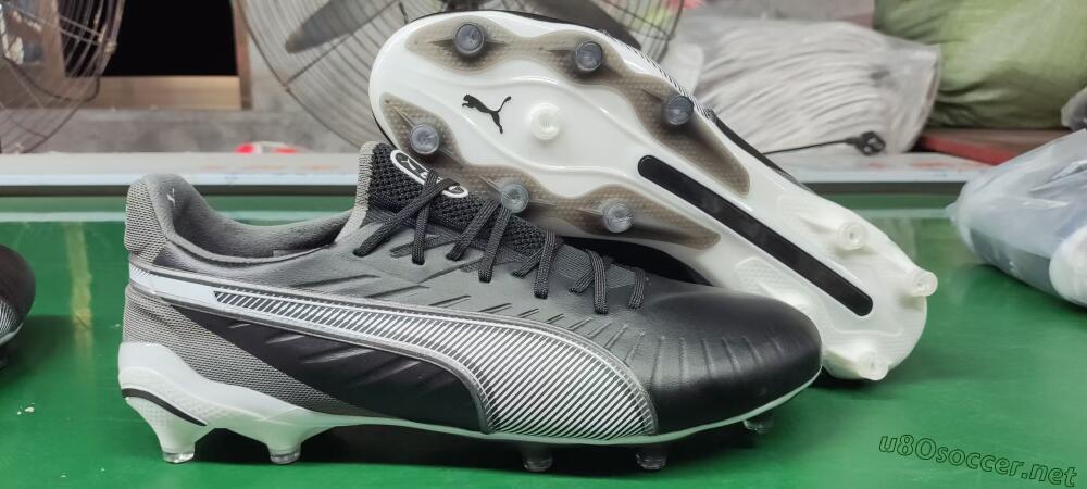 Men's Puma Ultra Ultimate FG Football Boots - Black/White/Grey