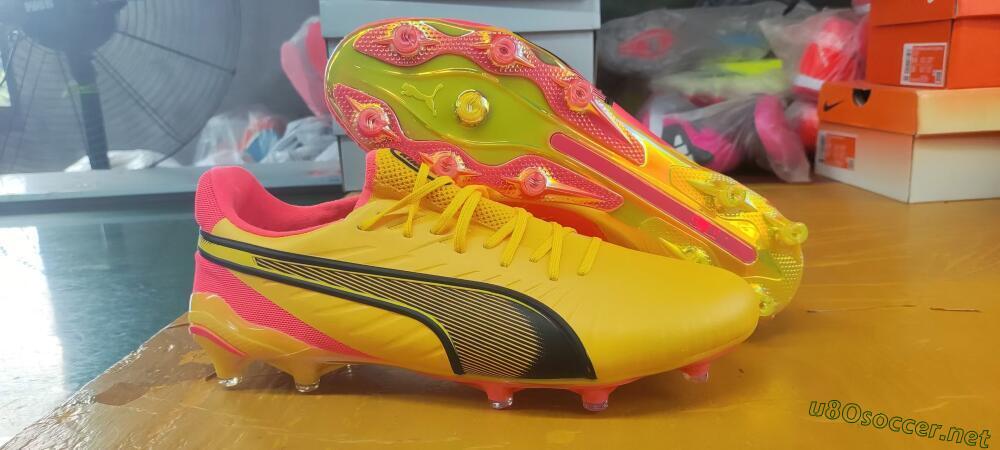 Men's Puma Ultra Ultimate FG Football Boots - Red/Black/Yellow