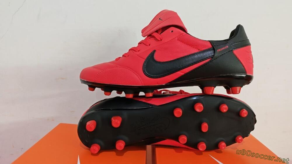Men's Nike The Premier 3 FG Football Boots - Red/Black