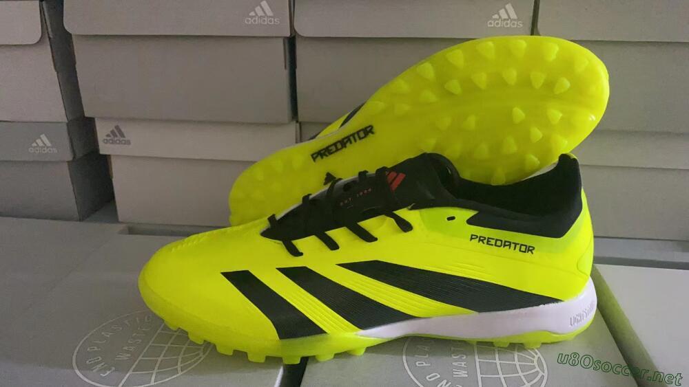 Unisex Adidas Predator 24 Elite TF Football Shoes - Yellow/Black/White