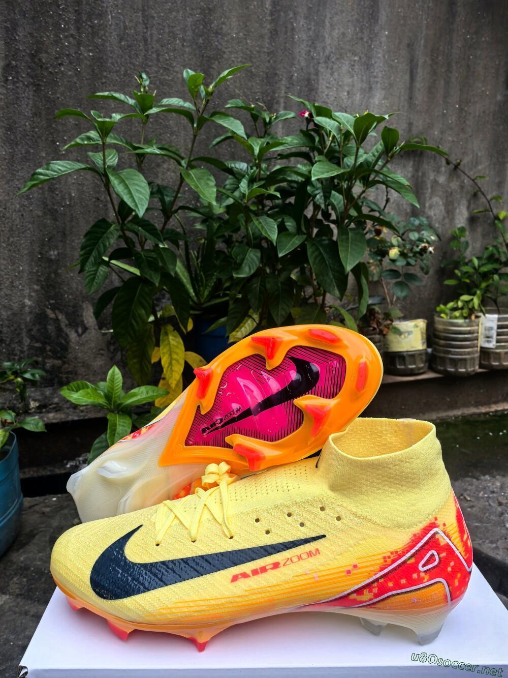 Men's Nike Air Zoom Mercurial Superfly 10 Elite FG Football Boots - Yellow/Red/Black