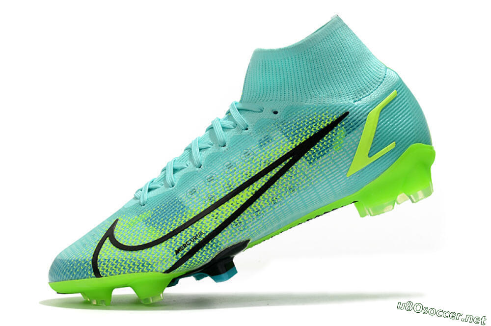 Unisex Nike Mercurial Superfly 8 Elite FG Football Boots - Jade/Black/Yellow 5