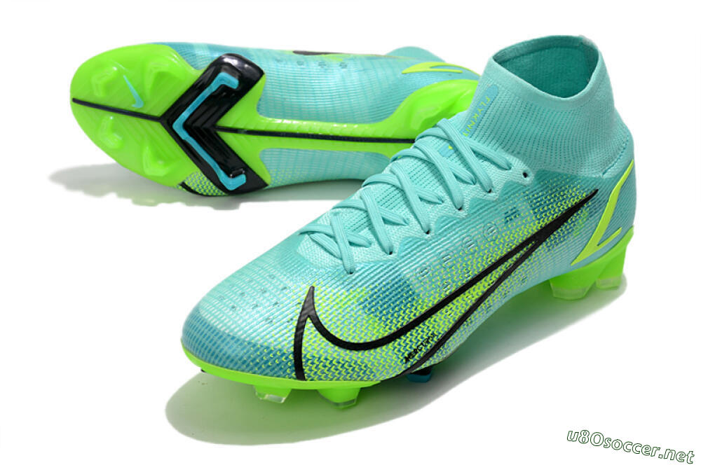 Unisex Nike Mercurial Superfly 8 Elite FG Football Boots - Jade/Black/Yellow 3