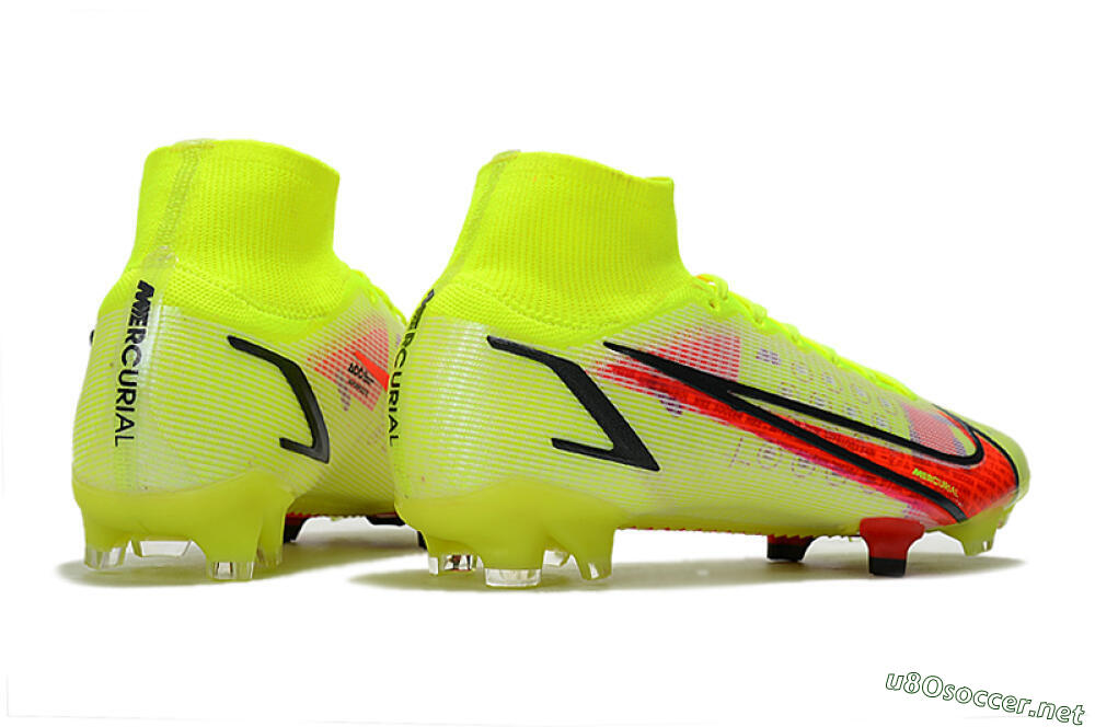 Unisex Nike Mercurial Superfly 8 Elite FG Football Boots - Yellow/Black/Red 6