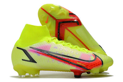 Unisex Nike Mercurial Superfly 8 Elite FG Football Boots - Yellow/Black/Red