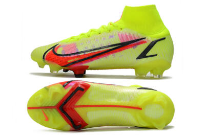 Unisex Nike Mercurial Superfly 8 Elite FG Football Boots - Yellow/Black/Red