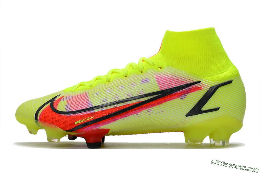 Unisex Nike Mercurial Superfly 8 Elite FG Football Boots - Yellow/Black/Red 0