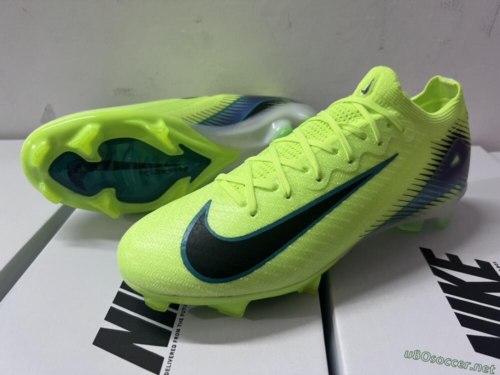 Unisex Nike Air Zoom Mercurial Vapor 16 Elite FG Football Boots - Yellow/Black/Blue
