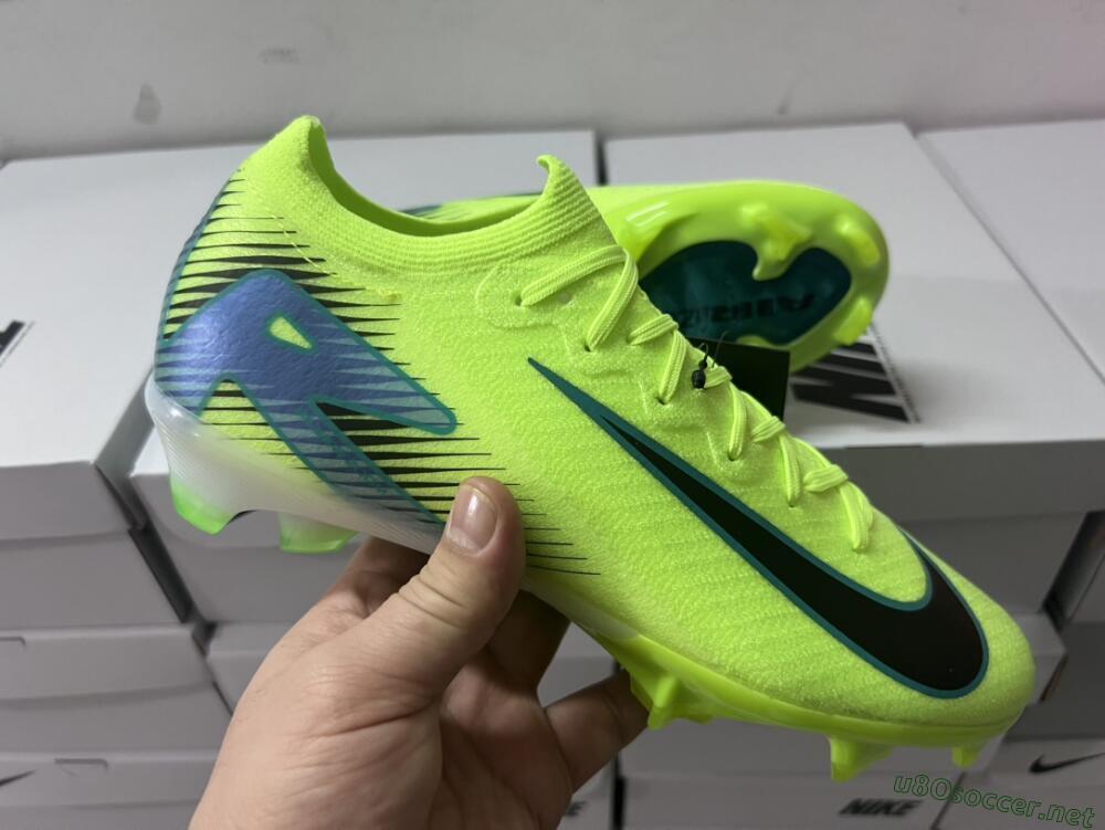 Unisex Nike Air Zoom Mercurial Vapor 16 Elite FG Football Boots - Yellow/Black/Blue