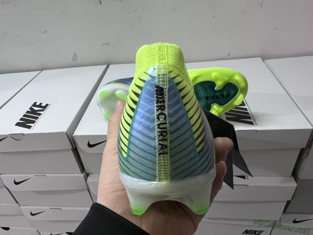 Unisex Nike Air Zoom Mercurial Vapor 16 Elite FG Football Boots - Yellow/Black/Blue