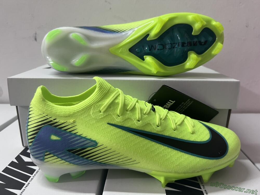 Unisex Nike Air Zoom Mercurial Vapor 16 Elite FG Football Boots - Yellow/Black/Blue