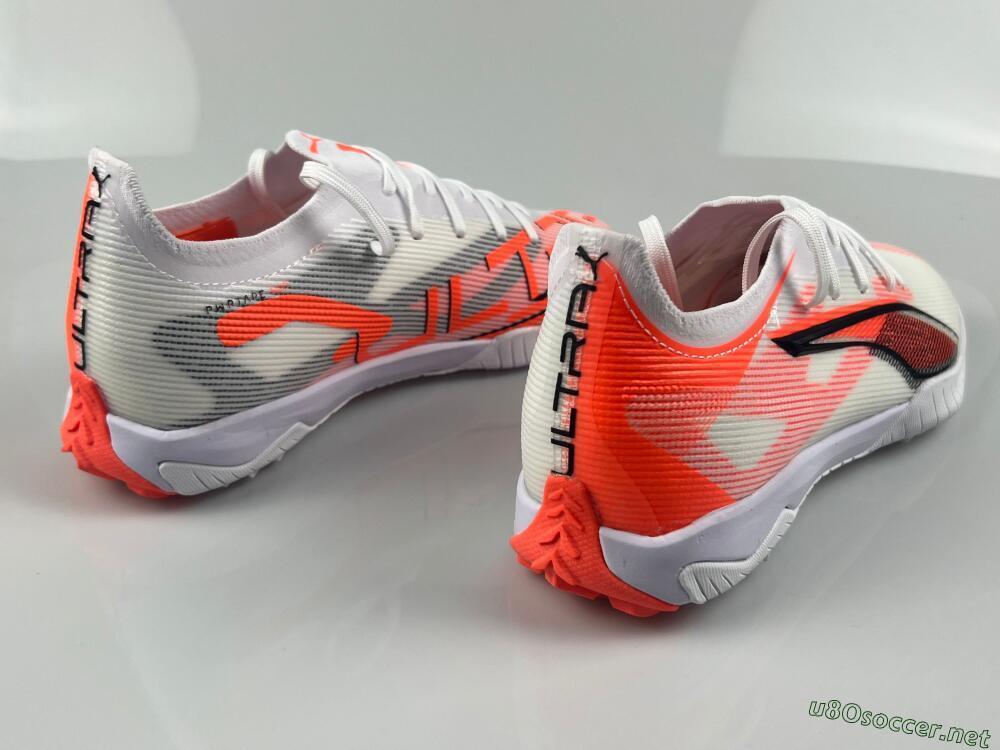 Men's Puma Ultra Ultimate TF Football Shoes - White/Red/Black