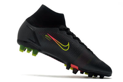 Men's Nike Mercurial Superfly 8 Elite AG Football Boots - Black/Yellow/Pink