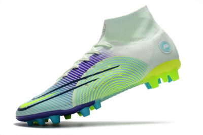 Men's Nike Mercurial Superfly 8 Elite AG Football Boots - Jade/Yellow/Blue