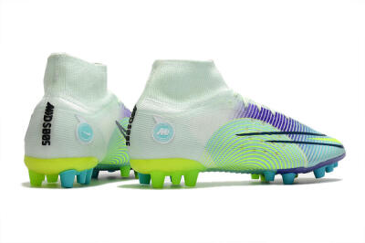 Men's Nike Mercurial Superfly 8 Elite AG Football Boots - Jade/Yellow/Blue