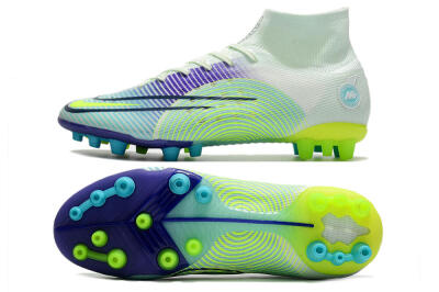 Men's Nike Mercurial Superfly 8 Elite AG Football Boots - Jade/Yellow/Blue