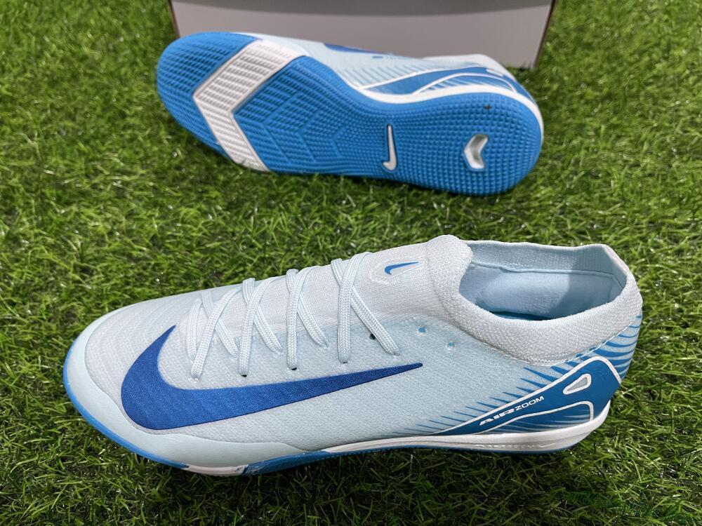Unisex Nike Air Zoom Mercurial Vapor 16 Elite IC Football Shoes - Jade/Blue/White