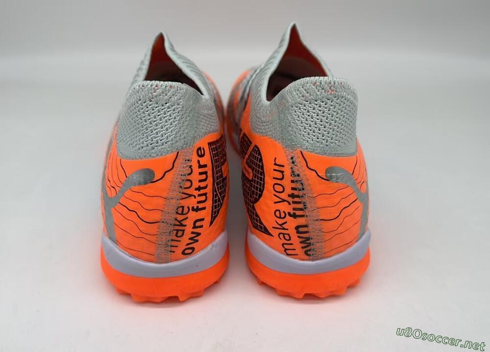 Men's Puma Future Ultimate TF Football Shoes - Silver/Red/White