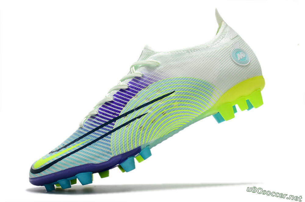 Men's Nike Mercurial Vapor 14 Elite AG Football Boots - Jade/Yellow/Blue 5