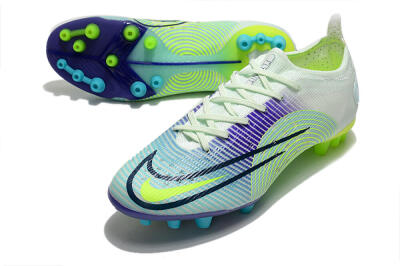 Men's Nike Mercurial Vapor 14 Elite AG Football Boots - Jade/Yellow/Blue