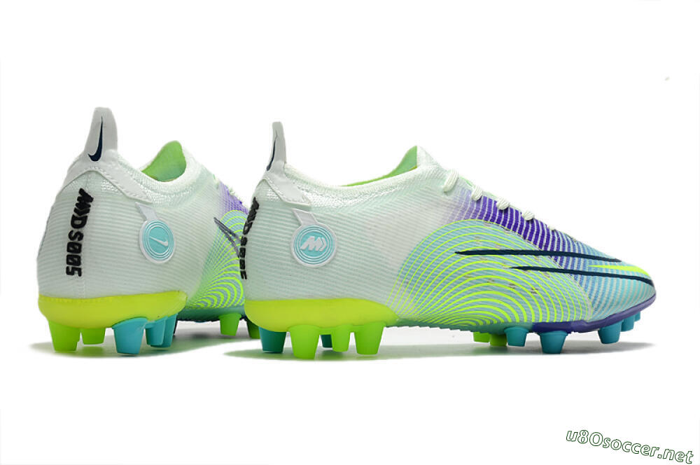 Men's Nike Mercurial Vapor 14 Elite AG Football Boots - Jade/Yellow/Blue 6