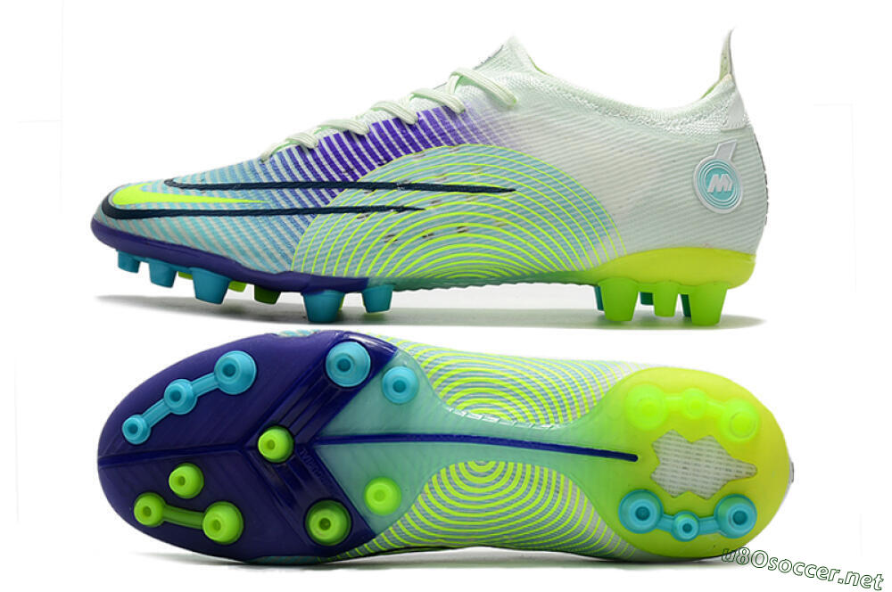 Men's Nike Mercurial Vapor 14 Elite AG Football Boots - Jade/Yellow/Blue 1