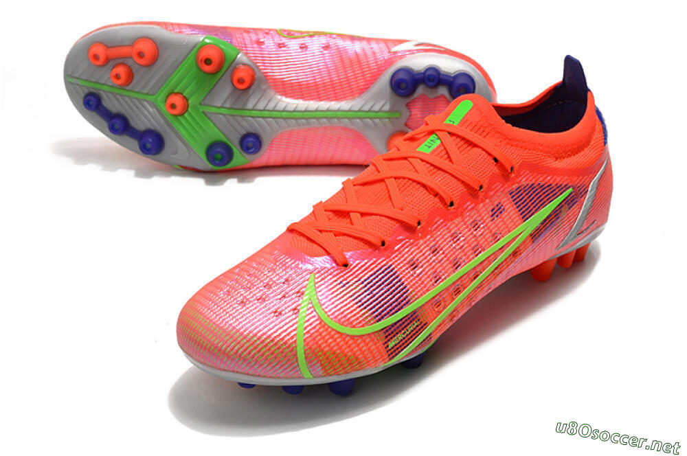 Men's Nike Mercurial Vapor 14 Elite AG Football Boots - Red/Yellow/Silver 3