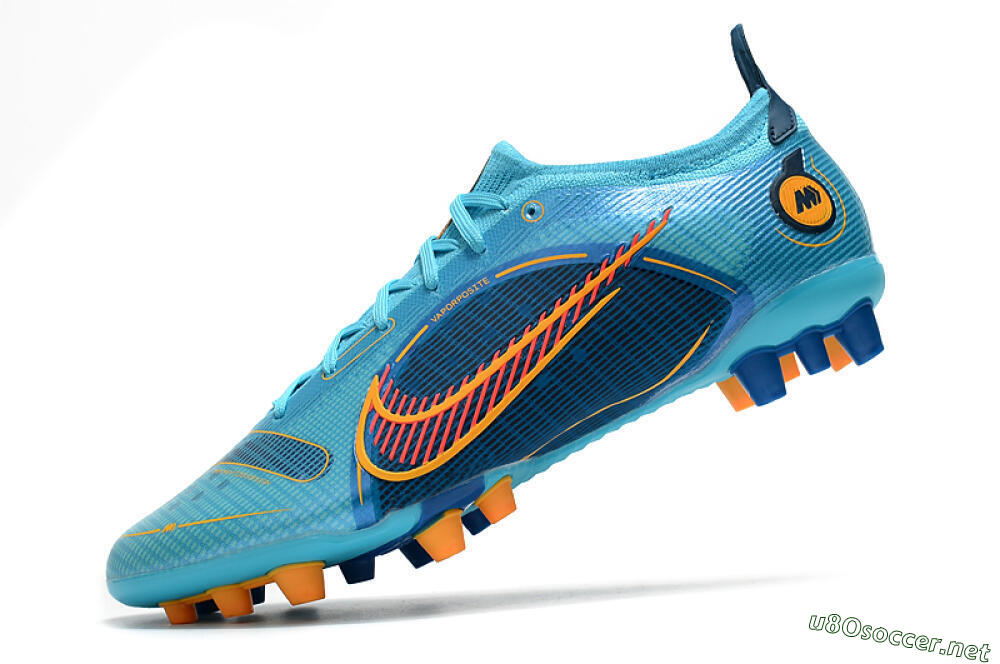 Men's Nike Mercurial Vapor 14 Elite AG Football Boots - Blue/Yellow/Red 5