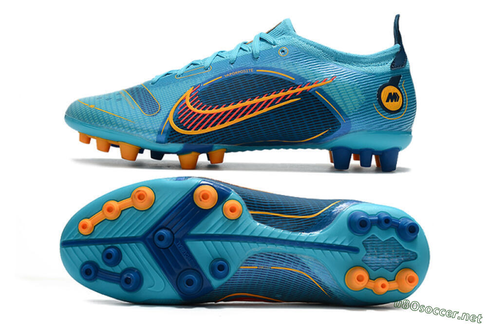 Men's Nike Mercurial Vapor 14 Elite AG Football Boots - Blue/Yellow/Red 1