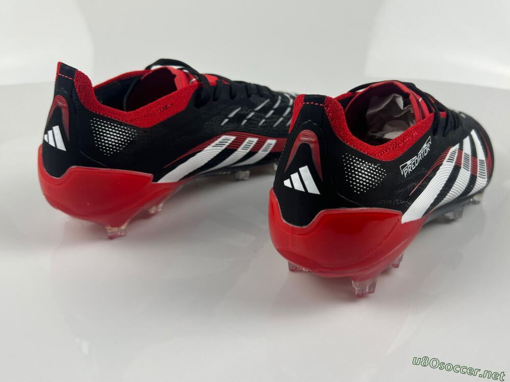 Unisex Adidas Predator 24 Elite FG Football Boots - Black/White/Red