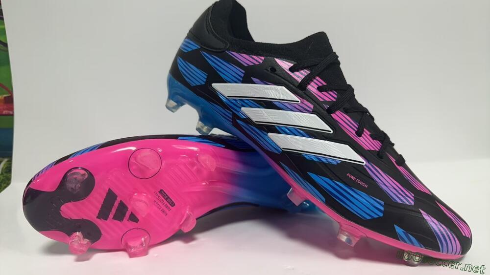 Men's Adidas Copa Pure 2 FG Football Boots - Black/Pink/Blue