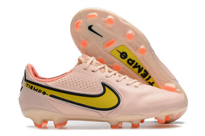 Men's Nike Tiempo Legend 9 Elite FG Football Boots - Pink/Yellow/Black