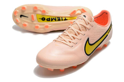 Men's Nike Tiempo Legend 9 Elite FG Football Boots - Pink/Yellow/Black