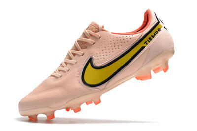 Men's Nike Tiempo Legend 9 Elite FG Football Boots - Pink/Yellow/Black