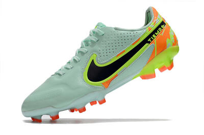 Men's Nike Tiempo Legend 9 Elite FG Football Boots - Jade/Yellow/Black