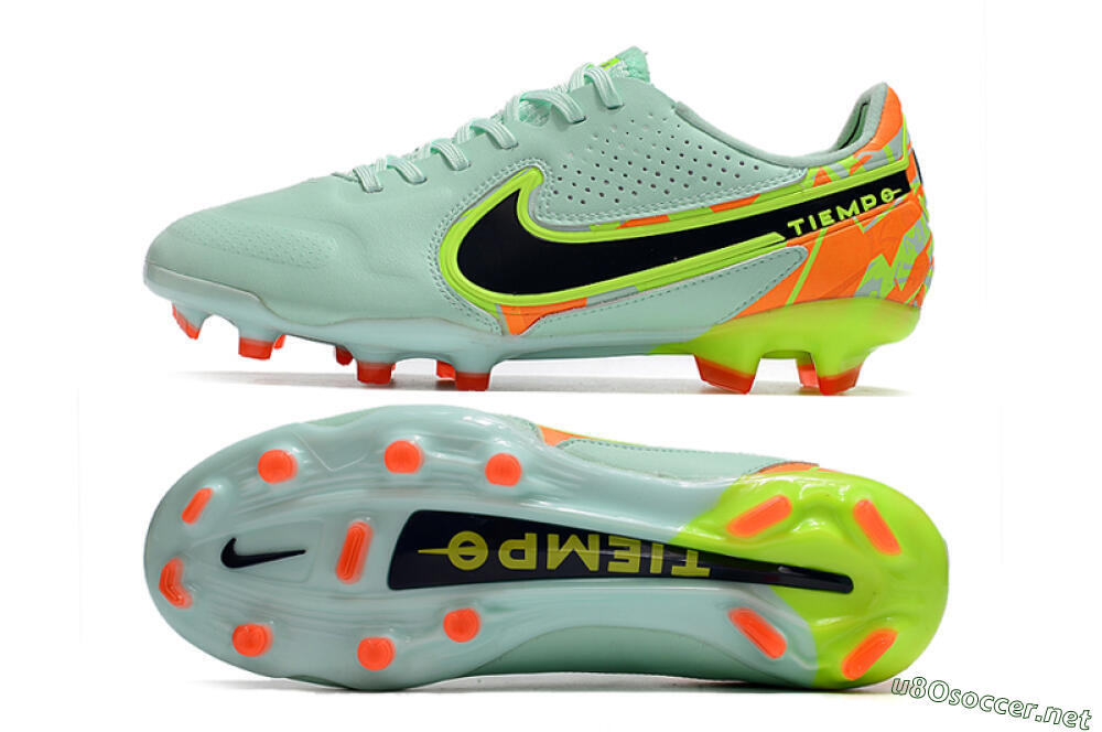 Men's Nike Tiempo Legend 9 Elite FG Football Boots - Jade/Yellow/Black 1