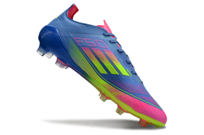 Men's Adidas F50 Elite TF Football Shoes - Blue/Pink/Yellow