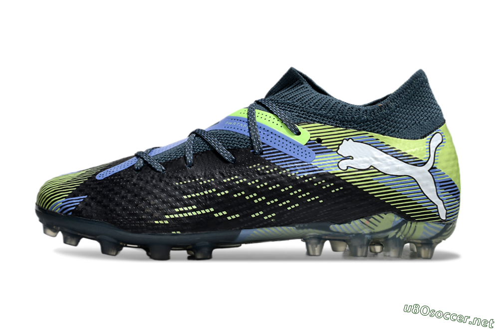Men's Puma Future Ultimate MG Football Boots - Black/Blue/Yellow 0