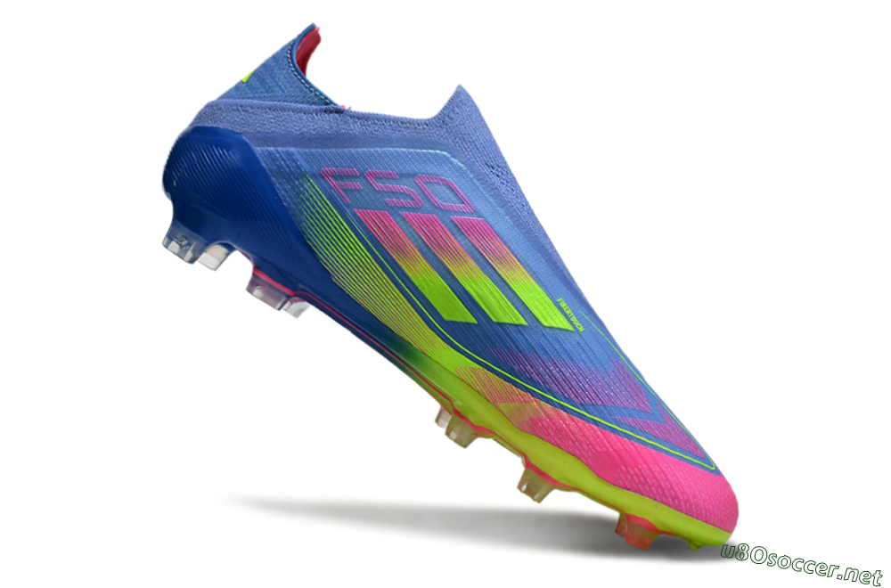 Men's Adidas F50 Elite FG Football Boots - Blue/Pink/Yellow 4