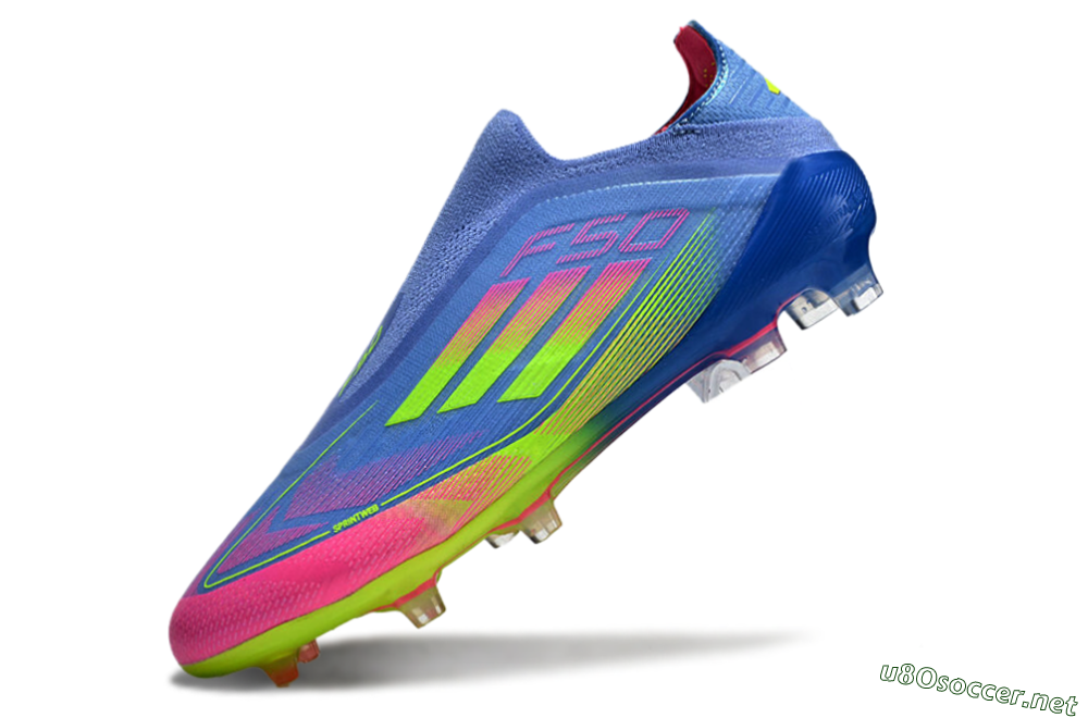 Men's Adidas F50 Elite FG Football Boots - Blue/Pink/Yellow 5