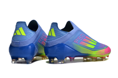 Men's Adidas F50 Elite FG Football Boots - Blue/Pink/Yellow