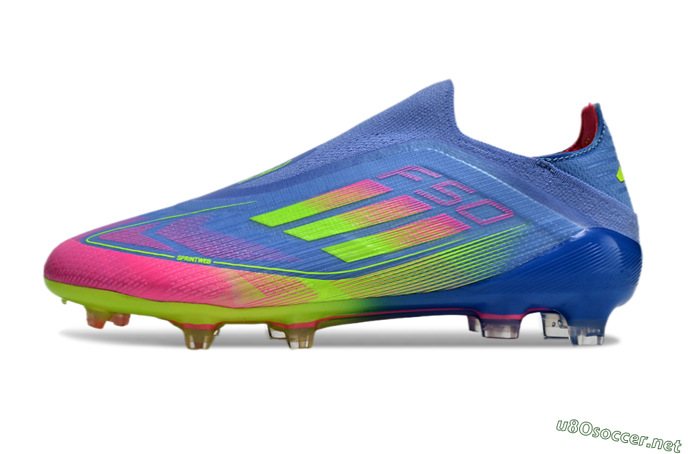 Men's Adidas F50 Elite FG Football Boots - Blue/Pink/Yellow 0