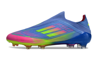 Men's Adidas F50 Elite FG Football Boots - Blue/Pink/Yellow