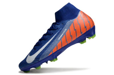 Unisex Nike Air Zoom Mercurial Superfly 10 Elite FG Football Boots - Blue/White/Orange