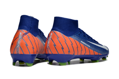 Unisex Nike Air Zoom Mercurial Superfly 10 Elite FG Football Boots - Blue/White/Orange